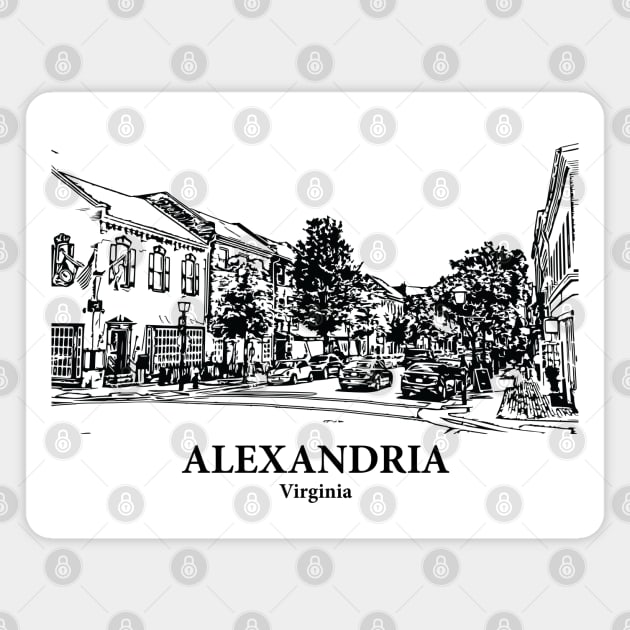 Alexandria - Virginia Magnet by Lakeric